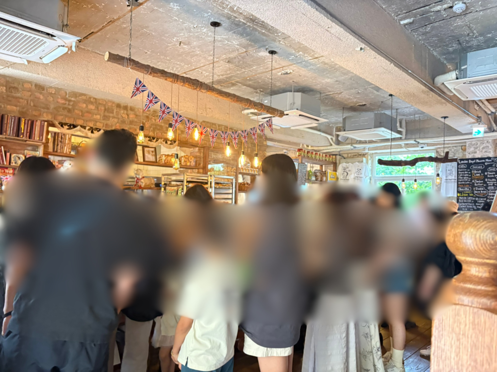 店内の混雑の様子